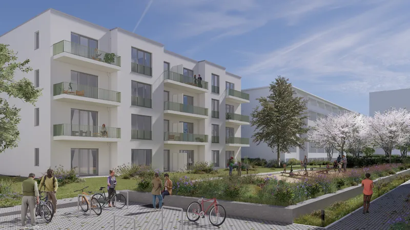 2-Zimmer mit Balkon und Blick ins Grüne — photo 1
